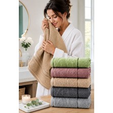 Elif Mira 6 Lı El Yüz Havlu Seti %100 Pamuklu Kısmi Kadife Velvet Collection