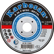 Karbosan 180X3 Nk Kesici (910040) (25 Adet)