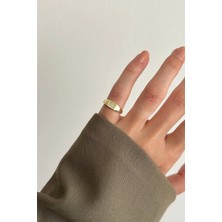 OkkoStore Mini Dikdörtgen Tektaş Serçe Parmak Yüzük