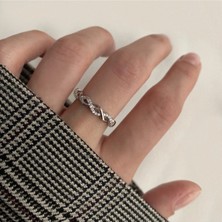 OkkoStore Kadın Ince Taşlı Sarmal Yüzük