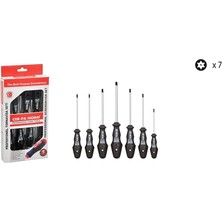 Cer-Pa Klass Delikli Torx Tornavida Set 7'li