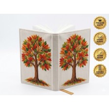 Gofitap Doğanın Renkleri  Kadife Kitap Kılıfı- Premium Kalite- (Saten Astarlı, Dokuma Ayraçlı, Çift Dikişli Dayanıklı Tasarım)