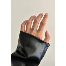 OkkoStore Çift Sıralı Fiyonk Yüzük