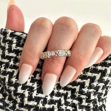 OkkoStore Cross Taşlı Ayarlanabilir Yüzük