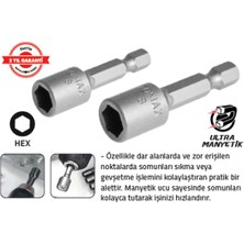 Tomax Manyetik Somun Adaptörü 7 x 45 mm (12 Adet)