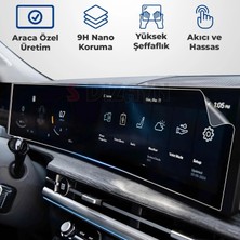 S-Dizayn Chery Tiggo 8 Pro Max 24.6 Inç 9h Nano Gösterge-Multimedya Ekran Koruyucu 2 Li Set (Parlak) 2024-2025