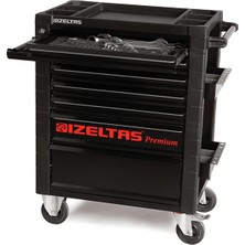 İzeltaş Premium 7 Çekmeceli Takım Dolabı Dolu 250 Parça