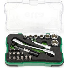 Elta Cırcır Lokma Anahtar Bits Set 1/4" (23 Parça)