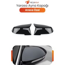 MEGAHAWK Kıa Ceed 12-17 / Cerato 16-19 / Hyundaı Elantra 16-18 Sinyalli Yarasa Ayna Kapağı P.black