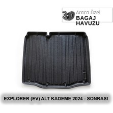 Elorcar Ford Explorer (Ev) Alt Kademe 2024 - Sonrası 3D Bagaj Havuzu