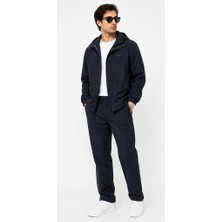 Lacoste Kapşönlu Slim Fit Lacivert Erkek Eşofman Takımı