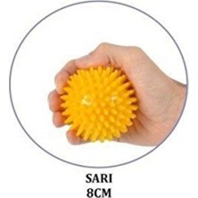 Empressco Beyaz Maxi Dikenli Top 8 Cm, Eğlenceli ve Renkli Oyun Aksesuarı