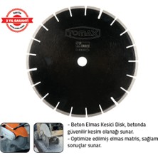 Tomax Elmaslı Beton Kesme 350 x 3,2 x 8 x 25,4 mm