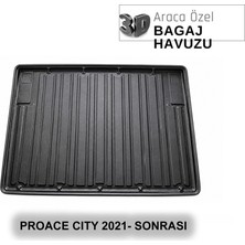 Elorcar Toyota Proace Cıty 2021 - Sonrası 3D Bagaj Havuzu