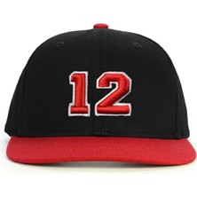 PataCute 12 Numara Kabartmalı Snapback Şapka