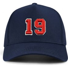 PataCute 19 Numara Kabartmalı Kalıplı Baseball Şapka