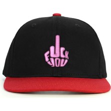 PataCute Pembe Middle Finger Snapback Şapka