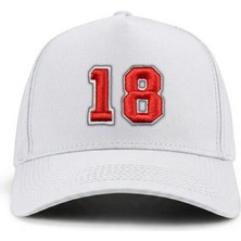 PataCute 18 Numara Kabartmalı Kalıplı Baseball Şapka