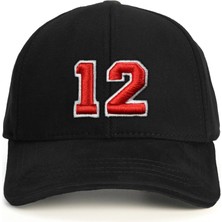 PataCute 12 Numara Kabartmalı Baseball Şapka