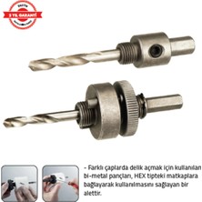 Tomax Bi-Metal Panç Adaptörü 32-210 mm Hex