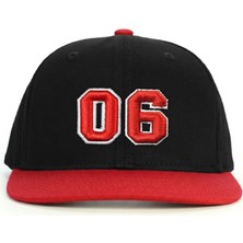 PataCute 06 Numara Kabartmalı Snapback Şapka