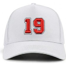 PataCute 19 Numara Kabartmalı Kalıplı Baseball Şapka