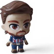 Hureggo Vintage Kaptan Amerika (Captain America) Sakallı Versiyon 6.5 cm Koleksiyonluk Figür