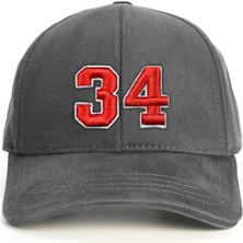 PataCute 34 Numara Kabartmalı Baseball Şapka