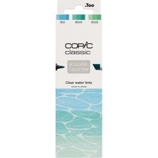 Copic Classıc Desıgner Collectıon Set 3 Lu Clear Water Tınts