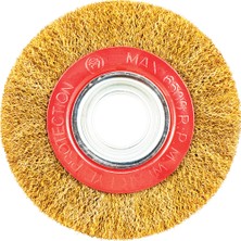 Tomax Saçaklı Daire Tel Fırça 125 x 25 mm