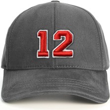 PataCute 12 Numara Kabartmalı Baseball Şapka