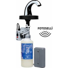 Sıvı Sabunluk, Fotoselli, Tezgahtan, 0,80LT - Krom