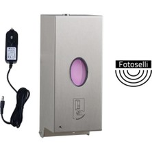 Sıvı Sabunluk, Dikey, Fotoselli, Elektrikli, 0,85LT - Paslanmaz Çelik