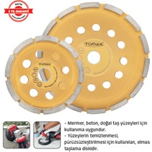 Tomax Elmaslı Beton Yüzey Temizleme Diski 180 mm (Tek Sıra)