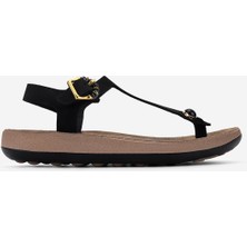Valmenti Kadın Hakiki Deri Siyah Düz Sandalet 468 S944 Bn Sndlt Y26 Black