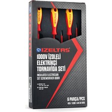 İzeltaş 1000V Izoleli Elektro Slim Tornavidaset(14 P.)