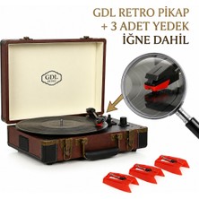 GDL Retro Çanta Pikap T317B Kahverengi + 3 Adet Universal Pikap Iğnesi