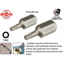 Tomax Torx Otomotiv Bits Uç (H10 T.50 x 30 Mm) (20 Adet)
