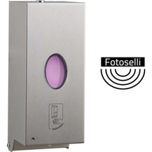 Sıvı Sabunluk, Dikey, Fotoselli, Pilli, 0,85LT - Paslanmaz Çelik