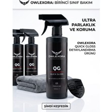 Owlexora Quick Gloss Seramik Etkili Hızlı Cila 500 ml | Yüksek Parlaklık ve Boya Koruma