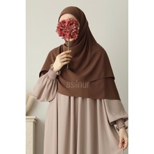 Asilnur Elif Büyük Boy Eşarp 120X120 Camel