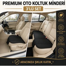 Rebols Tokyo Serisi Keten Oto Koltuk Minder Seti- Koltuk Koruma Kılıfı 3'lü Set