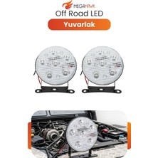 MEGAHAWK Yuvarlak LED Çalışma Lambası 12V Off Road Projektör LED Güçlü Aydınlatma Spot