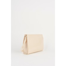 Vivaq Kadın Petunya Krem Astarlı Suni Deri Bilek Askılı Portföy El ve Clutch Çanta