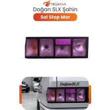 MEGAHAWK Tofaş Doğan Şahin Sol Stop Lambası Mor Slx Uyumlu Arka Stop Farı Komple Sol
