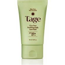 Tage Cica-Tree Soothing Daily Sun Fluid SPF50+ Pa++++ | Hassas ve Akneye Eğilimli Ciltler Için Yatıştırıcı Güneş Koruyucu 50 ml