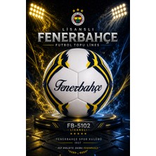 Avessa Lisanslı FB-5102 Fenerbahçe Futbol Topu Liners - Kaliteli Pu Deri Yüzey - 4 Katmanlı Güçlendirilmiş Astar