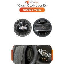 MEGAHAWK 16 cm Oto Hoparlör 600W 3 Yollu Araç Içi Kapı Hoparlörü Ses Sistemi