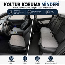 Rebols Pekin Serisi Keten Terletmez Oto Koltuk Minder Seti (3'lü Set)