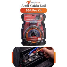 MEGAHAWK Amfi Kablo Seti 8ga Pro Kit Oto Ses Sistemi Tesisat Seti Rca Dahil